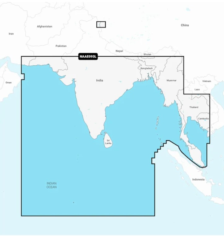 Indian Ocean to Thailand - Navionics®+ | NAAE093L | microSD™/SD™