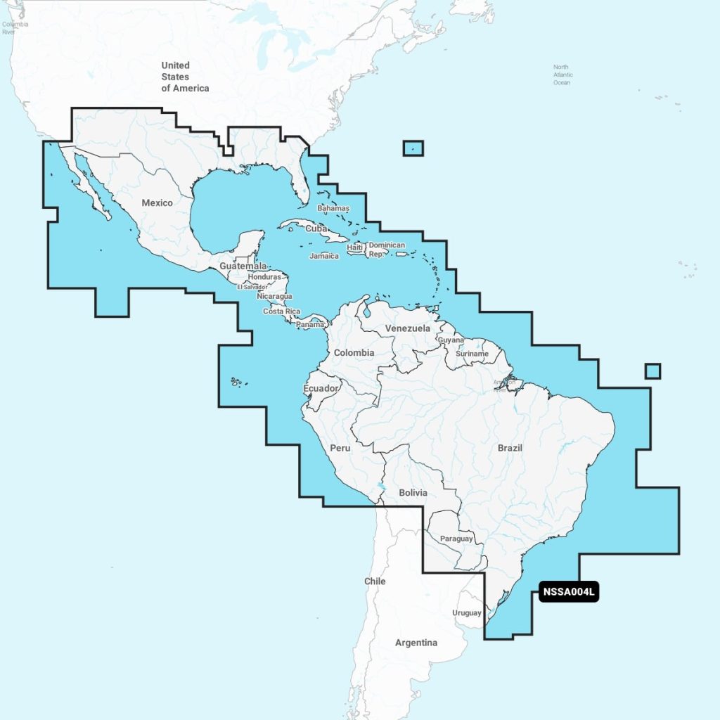 Mexico, Caribbean to Brazil